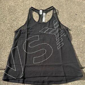 Victoria's Secret Black Graphic Tank Top size Med brand new with tags